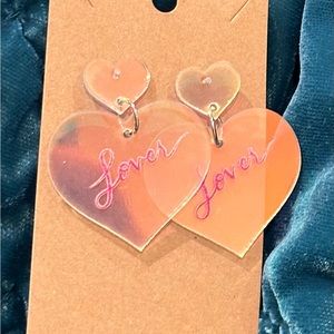 Taylor Swift New Lover Heart Shaped Dangle earrings